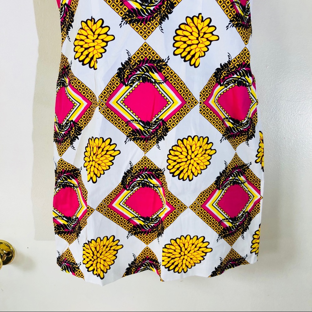 Boutique-Tracy Negoshian geo/floral print dress - Picture 6 of 8
